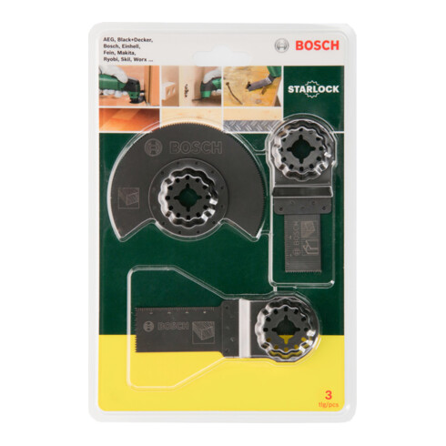 Bosch Starter-Set Holz für Multifunktionsgeräte, PMF-Zubehör