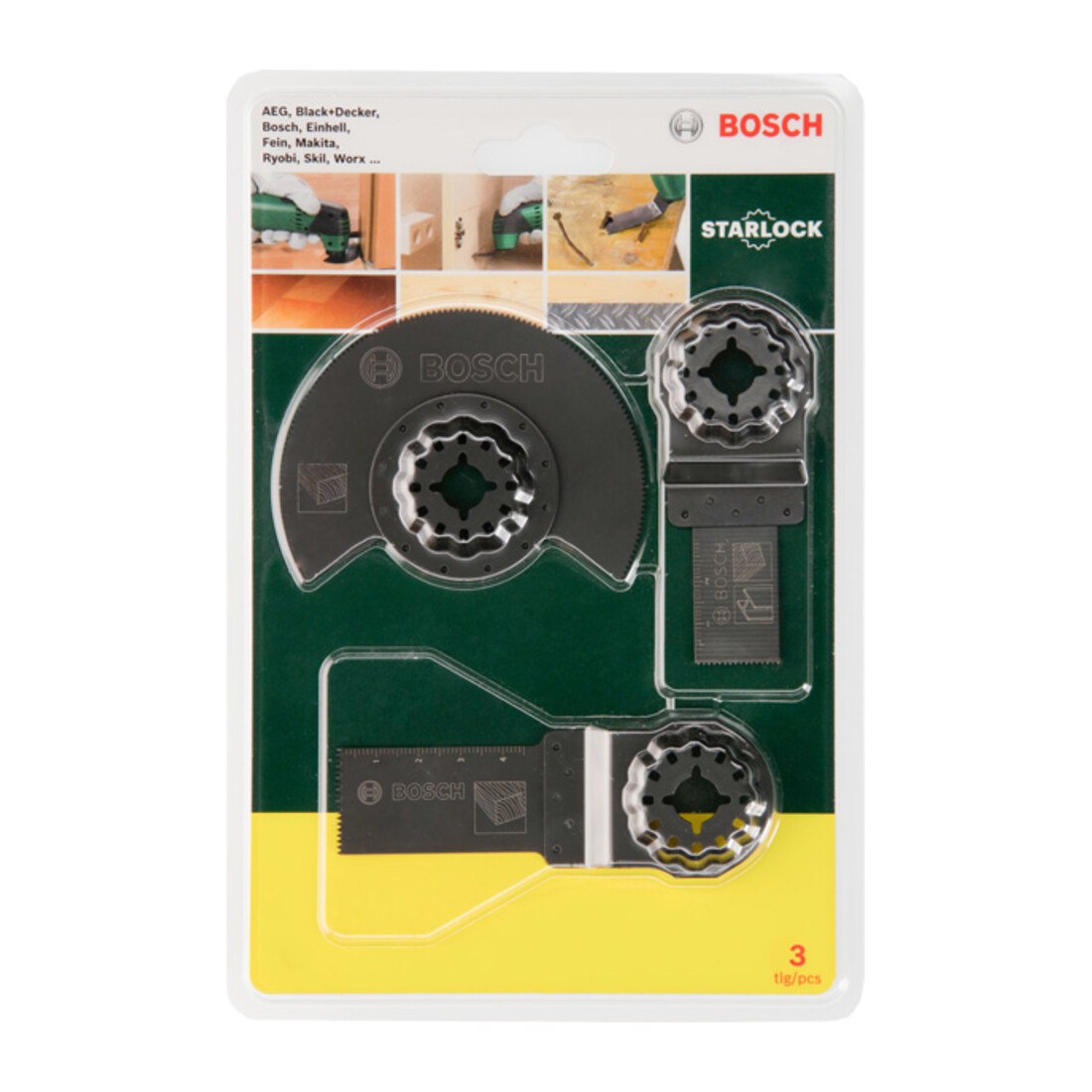 Bosch Starter Set legno, per apparecchi multifunzione, accessori PMF