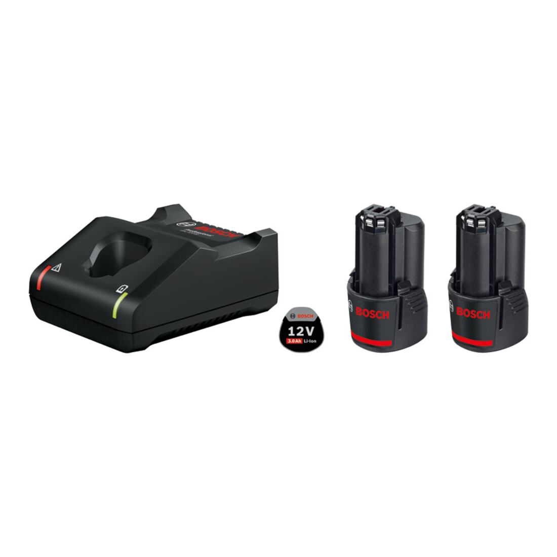 Bosch Starter set per batteria : 2 x GBA 12 Volt 3,0 Ah e GAL 12V-40