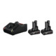 Bosch Starter set per batteria : 2 x GBA 12 Volt 6,0 Ah e GAL 12V-40-1