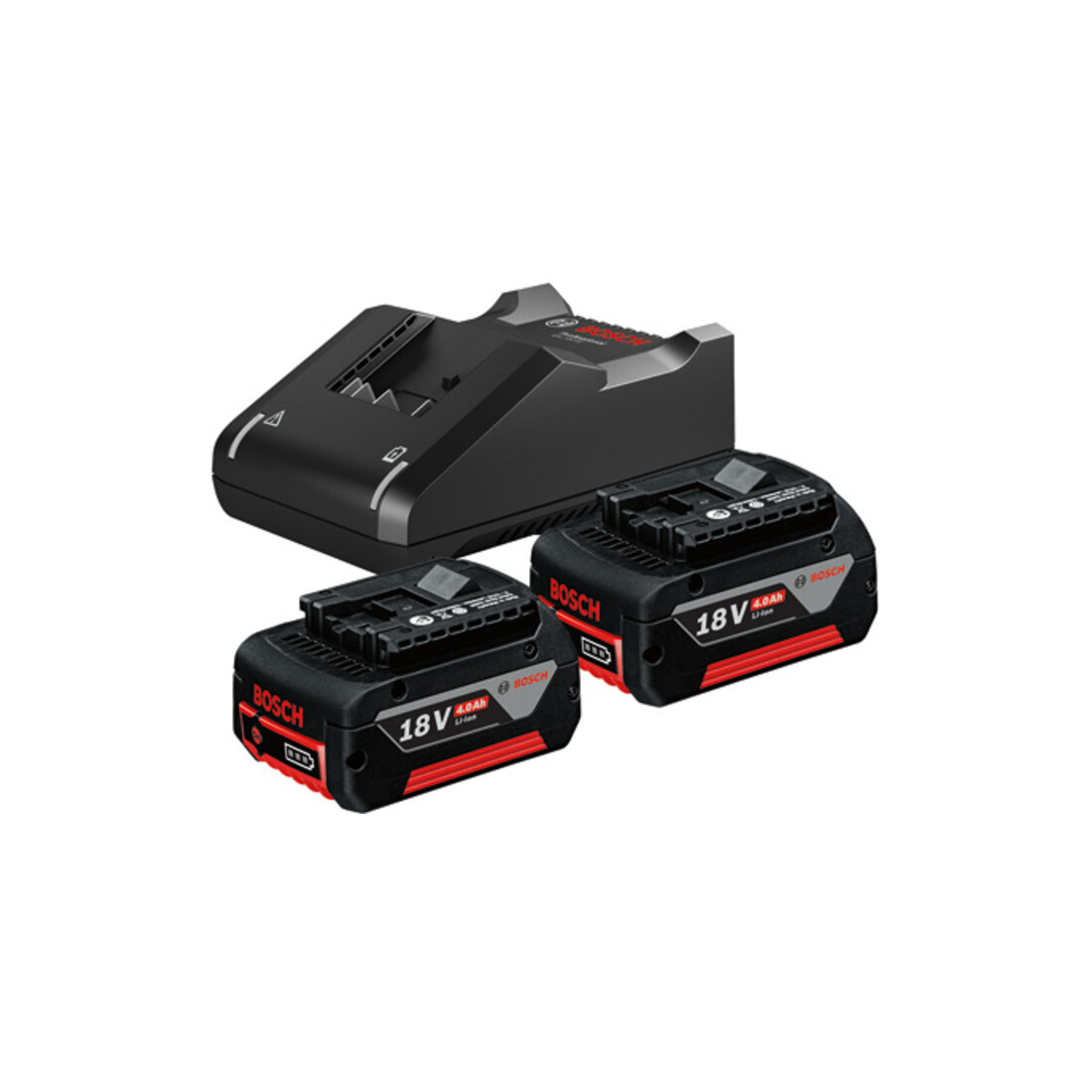 Bosch Starter set per batteria : 2 x GBA 18 Volt 4,0 Ah e GAL 18V-40