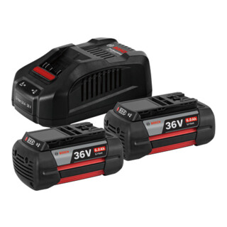 Bosch starterset 2x GBA 36V 6.0Ah + GAL 3680 CV