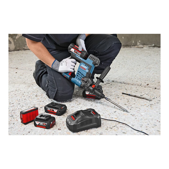 Bosch starterset 2x GBA 36V 6.0Ah + GAL 3680 CV