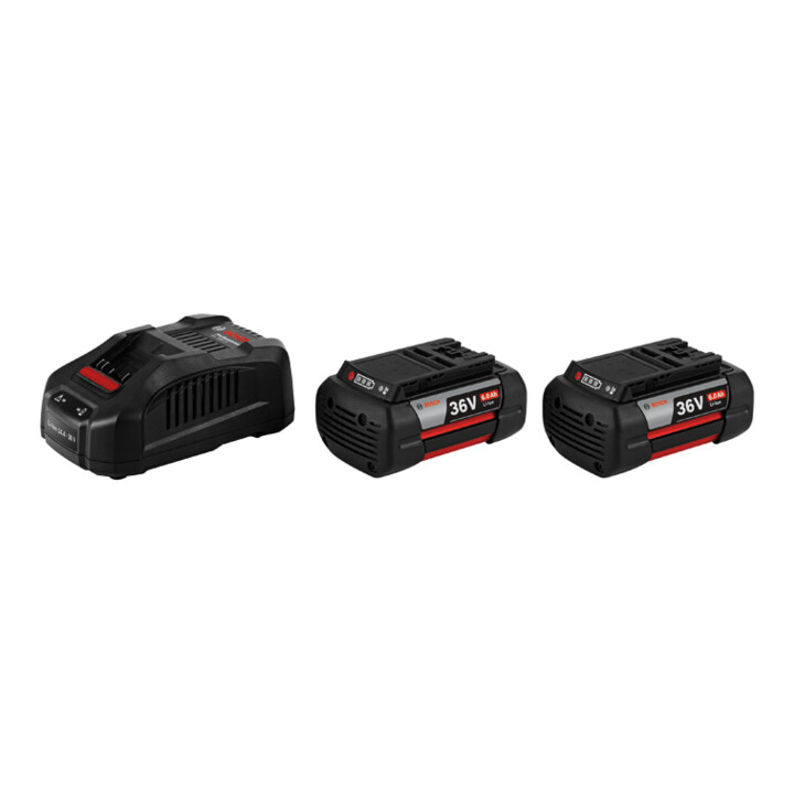 Bosch starterset 2x GBA 36V 6.0Ah + GAL 3680 CV
