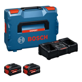 Bosch Starterset Batterij/Oplader Set 2x EXBA18V-80 + EXAL18V2-320; C