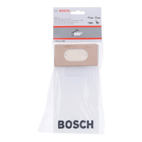 Bosch Staubbeutel zu Band-, Exzenter-, Schwingschleifern, Universalfräse