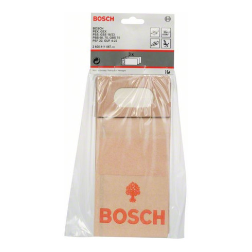 Bosch Staubbeutel zu Band-, Exzenter-, Schwingschleifern, Universalfräse