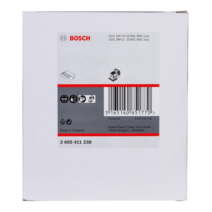 Bosch Staubbox mit Filter schwarze Ausführung