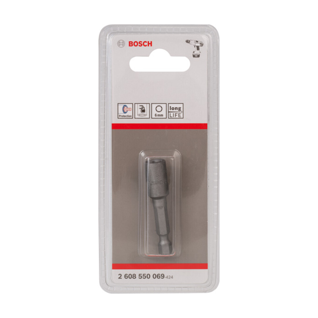 Bosch Steckschlüssel mit Magnet metrisch 50 mm