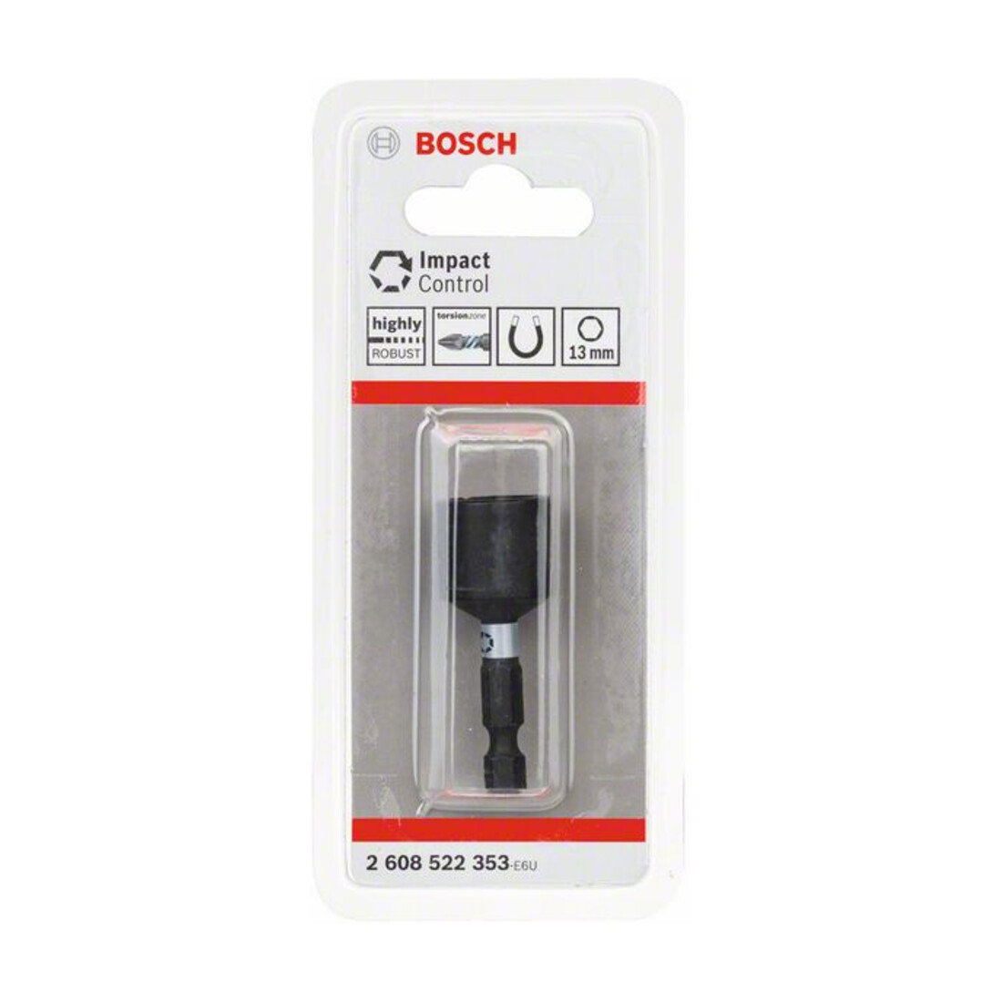 Bosch Steckschlüssel Impact Control 1-teilig 13 mm 1/4"
