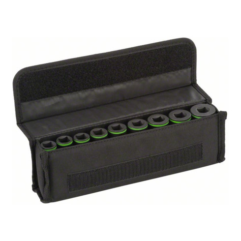 Bosch Steckschlüsseleinsätze-Set 9-teilig L 77 mm SW 10 - SW 27