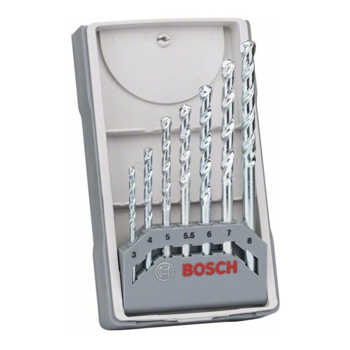 Bosch Steinbohrer-Set CYL-1 7-teilig 3, 4 5, 5,5 6, 7 8 mm