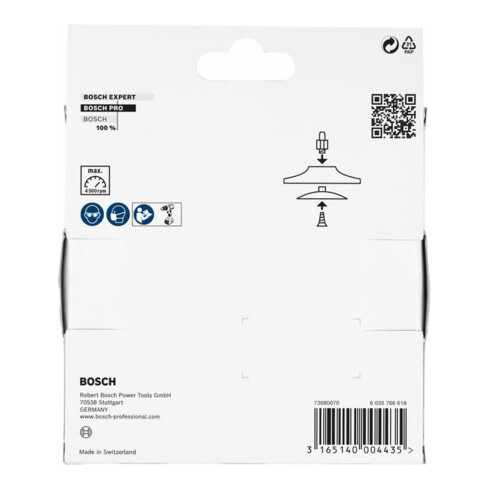 Bosch steunschijf 125 mm 8 mm