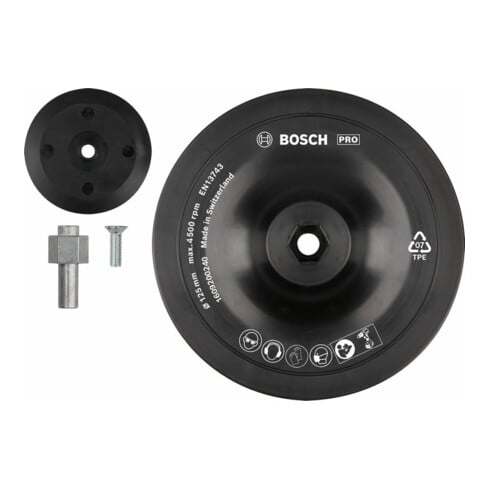 Bosch steunschijf 125 mm 8 mm