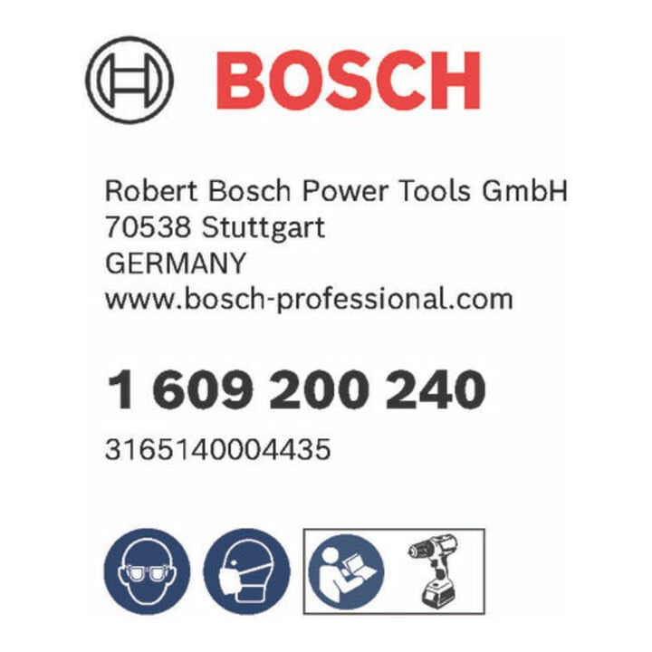 Bosch steunschijf 125 mm 8 mm