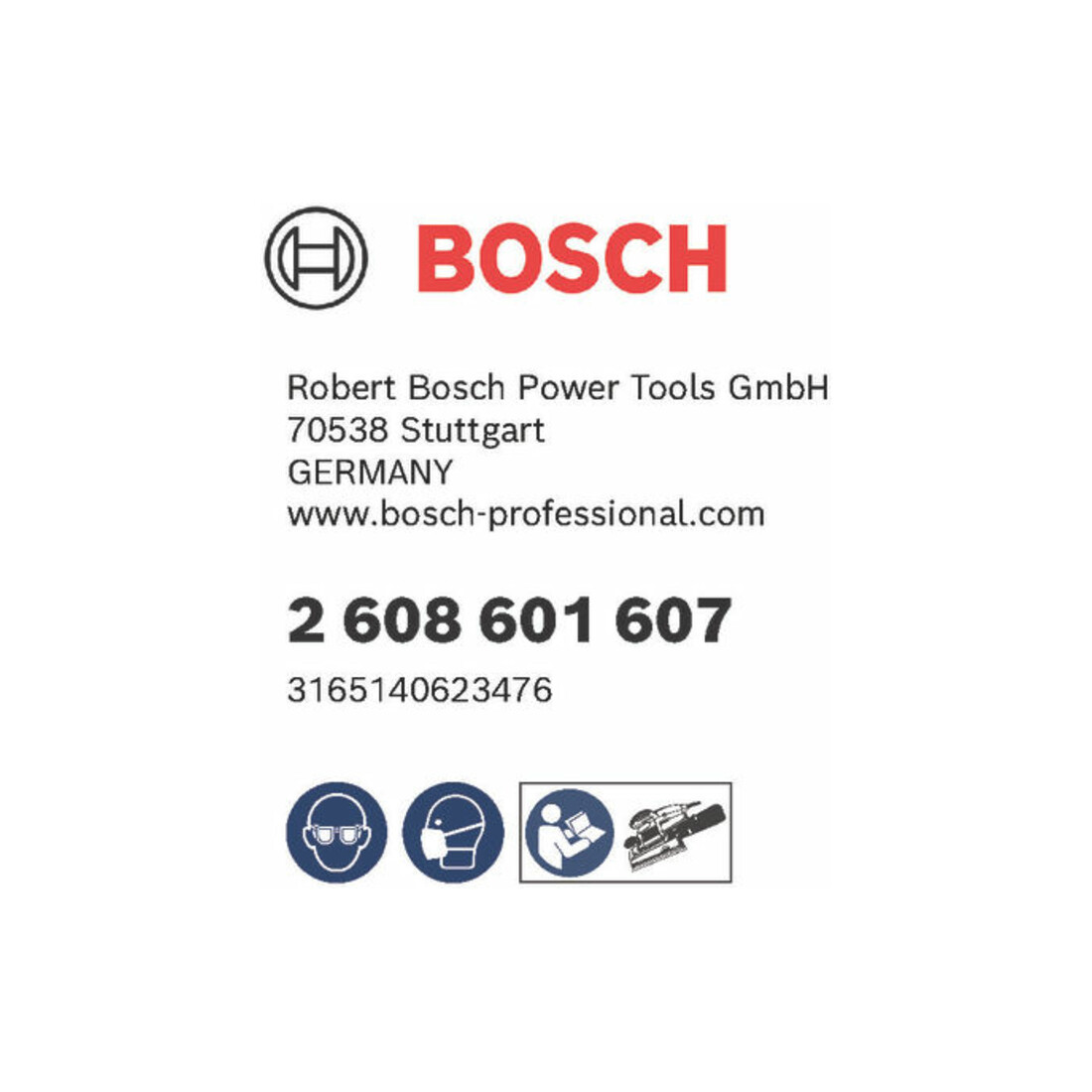 Bosch steunschijf 125 mm medium hard