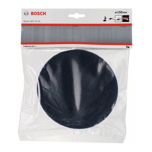 Bosch steunschijf M 14 diameter 150 mm met klittenbandsysteem