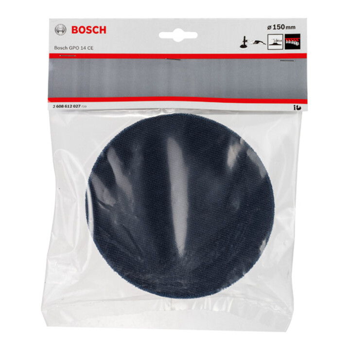 Bosch steunschijf M 14 diameter 150 mm met klittenbandsysteem