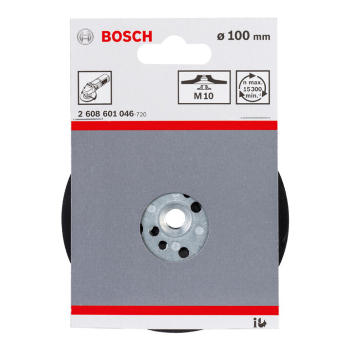 Bosch steunschijf standaard M10 100 mm 15 300 tpm