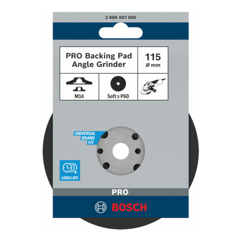 Bosch steunschijf standaard M14 115 mm 13 300 tpm