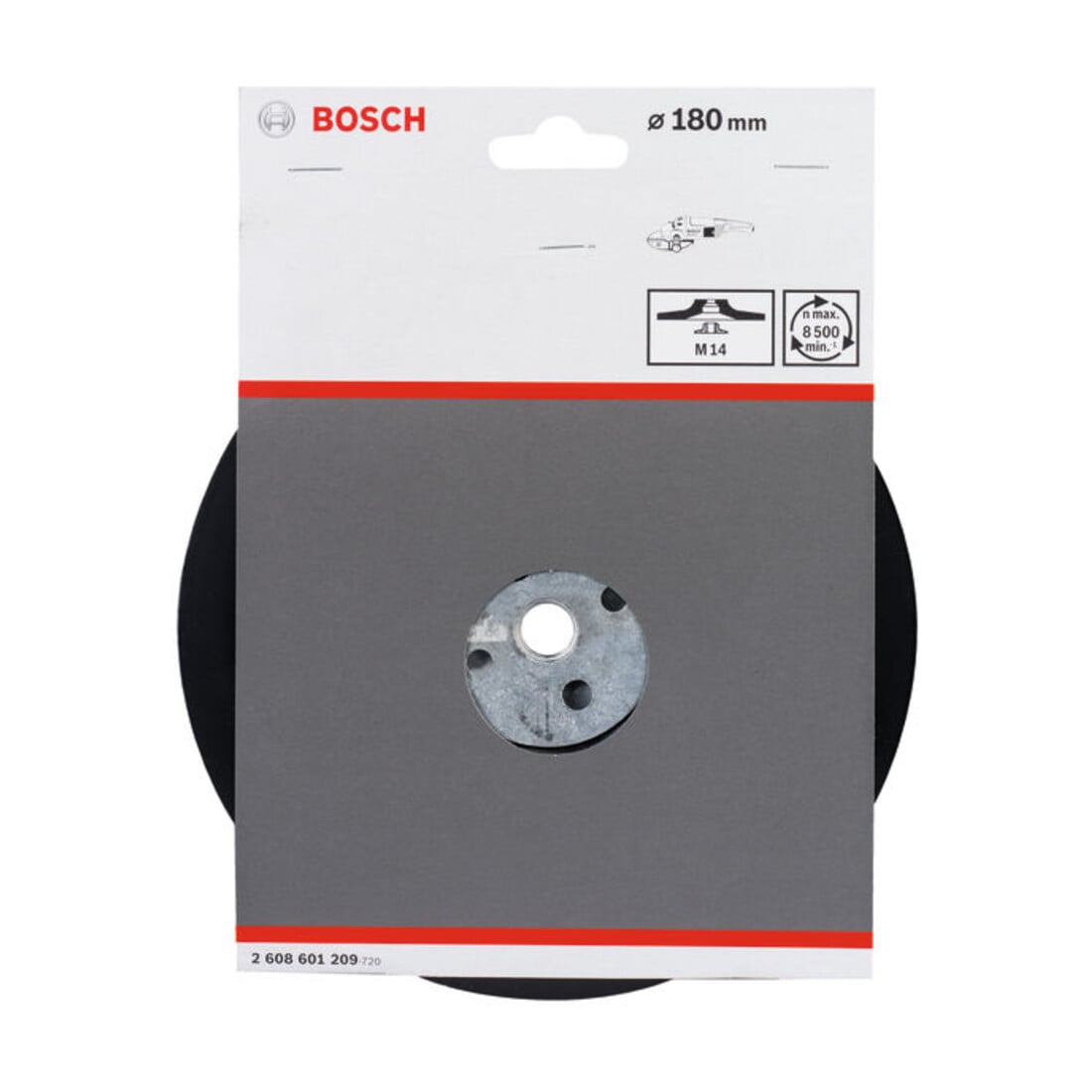 Bosch steunschijf standaard M14 180 mm 8 500 tpm