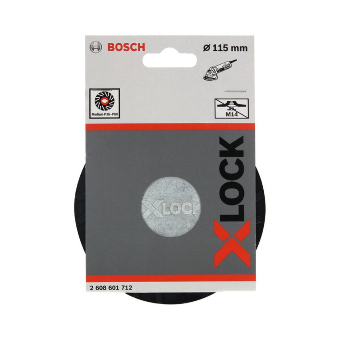Bosch X-LOCK steunschijf middelhard