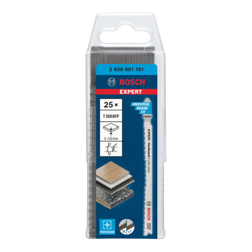 BOSCH Stichsägeblätter-Set, Bezeichnung: T308BFP-E