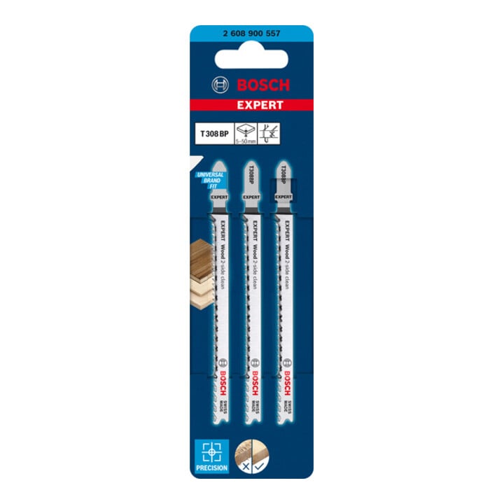 BOSCH Stichsägeblätter-Set, Bezeichnung: T308BP-E