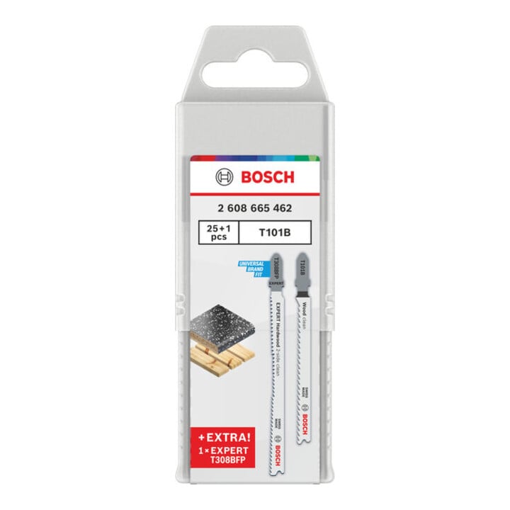 Bosch Stichsägeblätter T101B und T308BFP Set 26-teilig