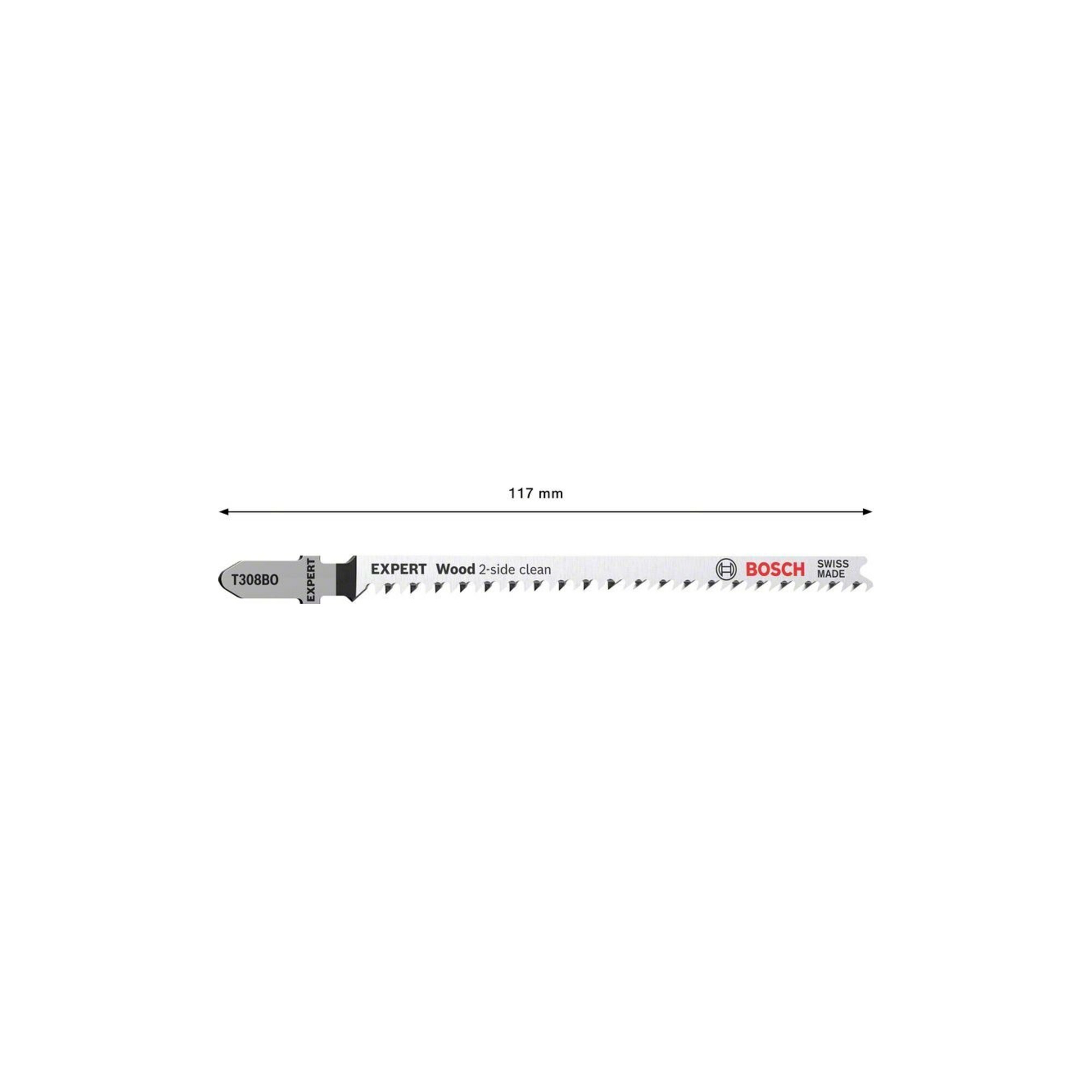 BOSCH Stichsägeblatt a 25 Stück T 308 BO