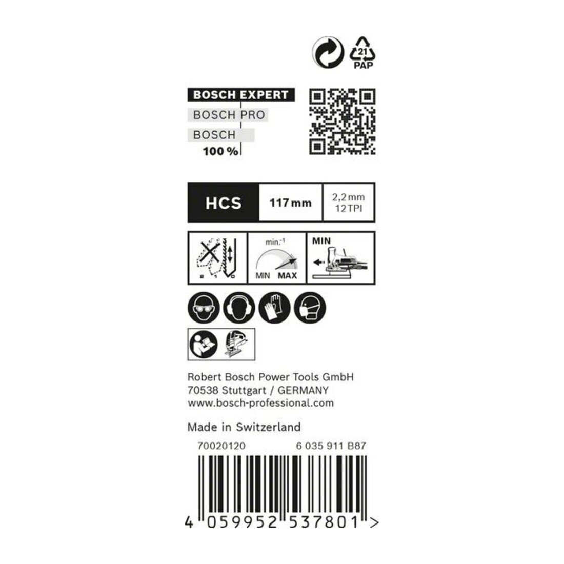 Bosch Stichsägeblatt a 25 Stück T 308 BO