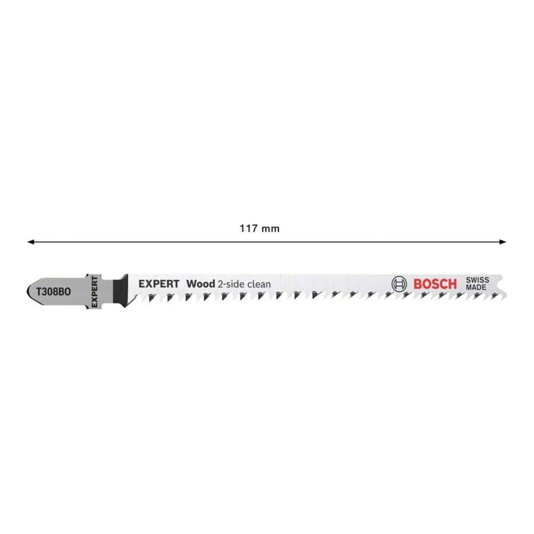 Bosch Stichsägeblatt EXPERT T 308 BO VE à 5 Stück Wood 2-side clean