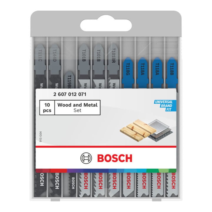 Bosch Stichsägeblatt-Set 10-tlg. Holz und Metall