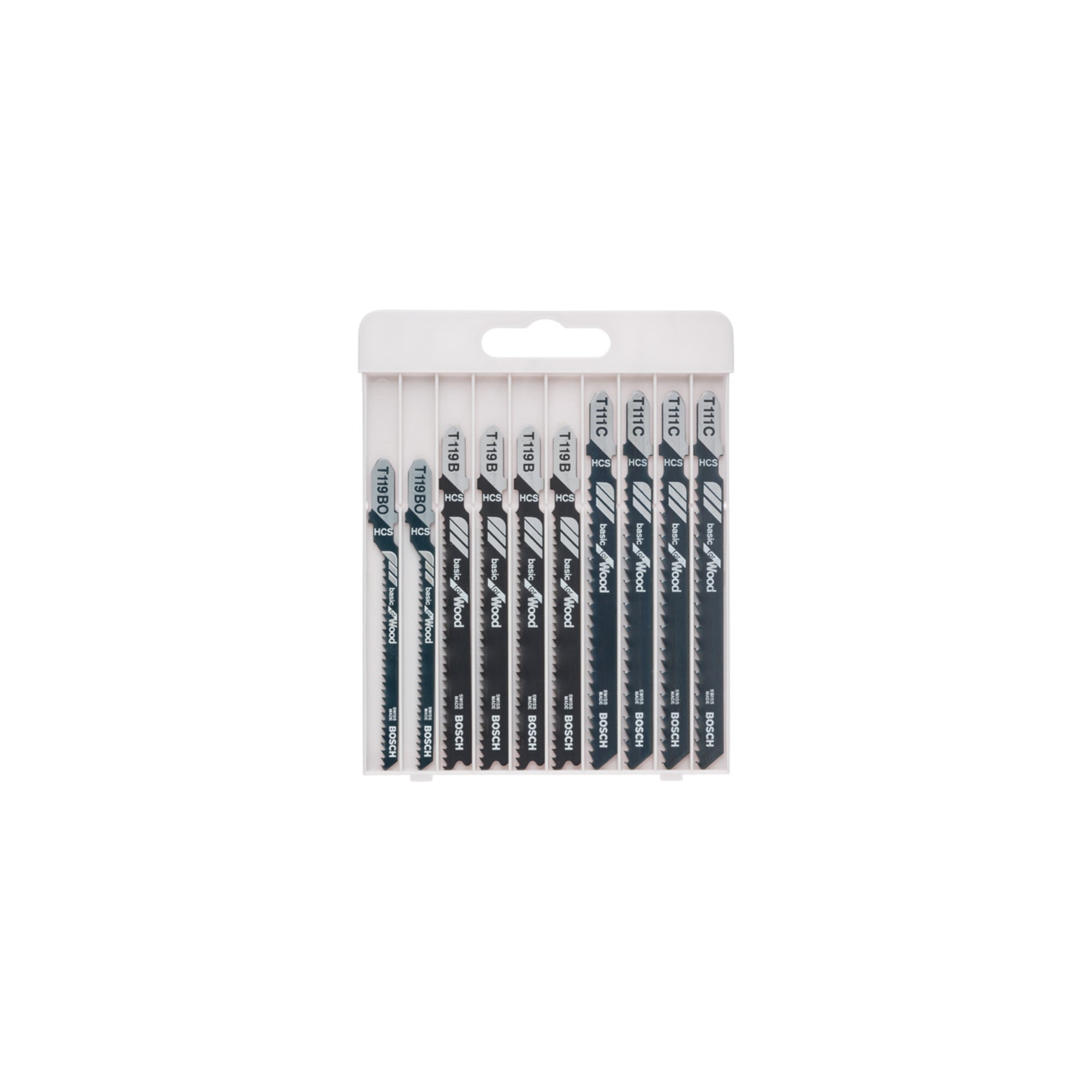BOSCH Stichsägeblatt-Set Basic for Wood, 10-teilig