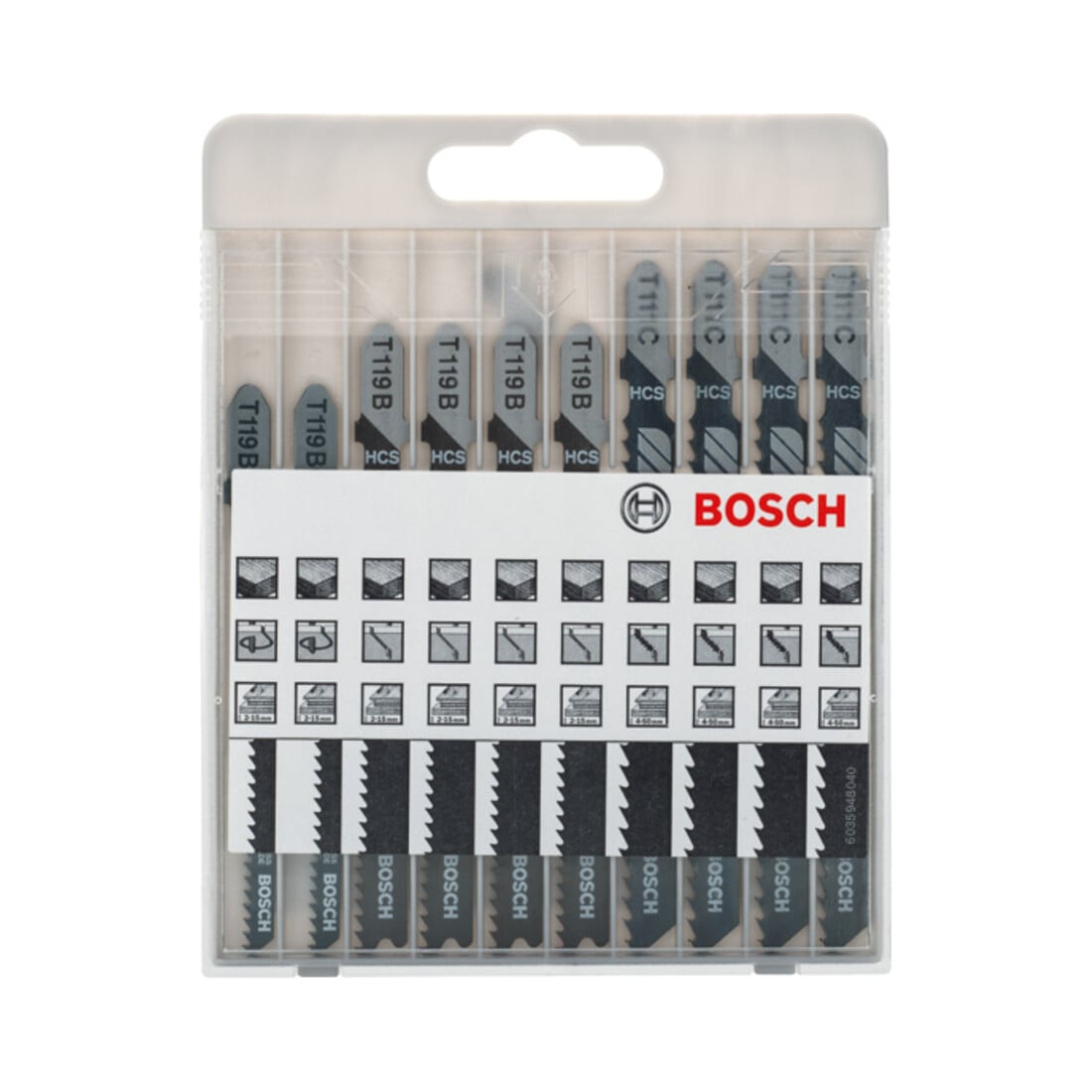 Bosch Stichsägeblatt-Set Basic for Wood, 10-teilig