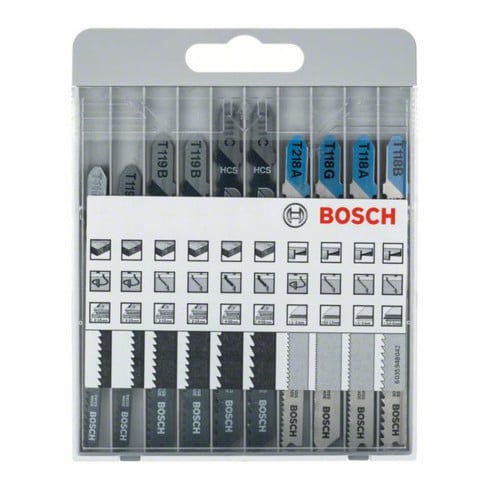 Bosch Stichsägeblatt-Set Basic for Wood and Metal, 10-teilig