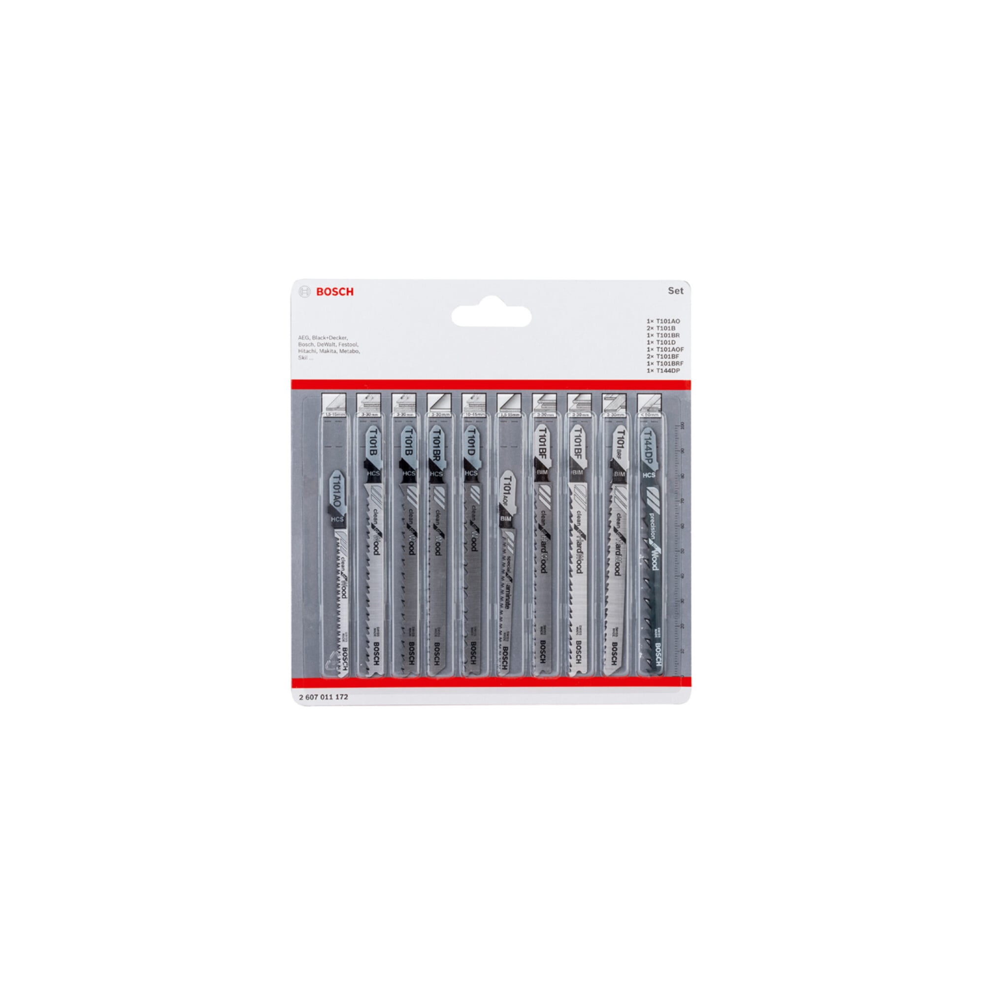 BOSCH Stichsägeblatt-Set Clean Precision 10-teilig