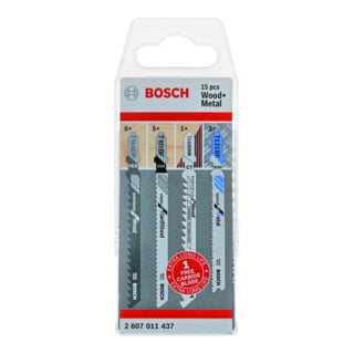 Bosch Stichsägeblatt Set JSB Holz und Metall 15-teilig