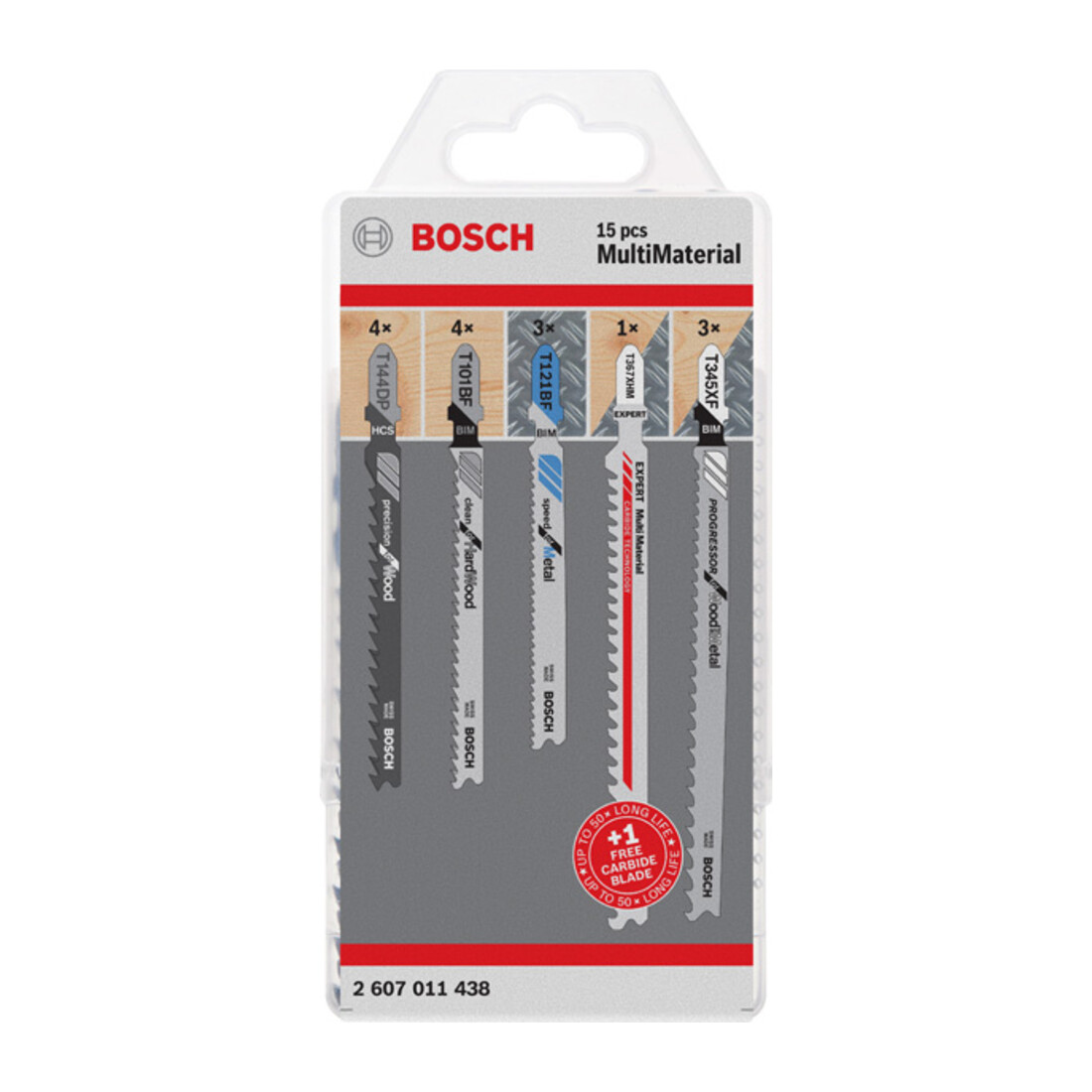 Bosch Stichsägeblatt Set JSB Multi Material 15-teilig