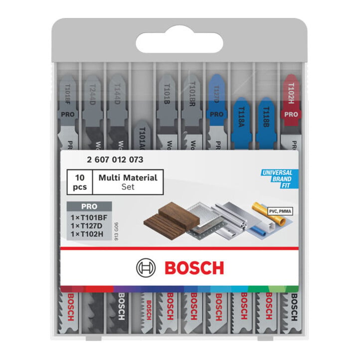 Bosch Stichsägeblatt Set Multi Material 10-tlg.