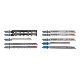 Bosch Stichsägeblatt Set PRO Wood and Metal T 144 DP T 123 XF 100mm 10-tlg.