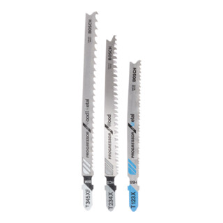 Bosch Stichsägeblatt-Set Progessor for Wood and Metal 3-teilig Einnockenschaft