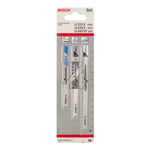 Bosch Stichsägeblatt-Set Progressor for Wood and Metal 3-teilig Universalschaft
