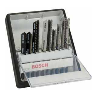 Bosch Stichsägeblatt-Set Robust Line Top Expert T-Schaft 10-teilig