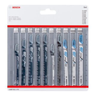 Bosch Stichsägeblatt-Set Wood and Metal 10-teilig