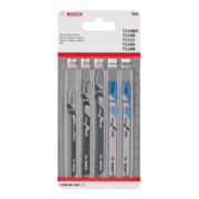 Bosch Stichsägeblatt-Set Wood and Metal Basic 5-teilig Einnockenschaft