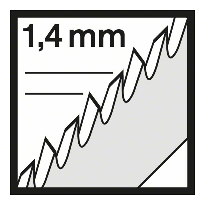 Bosch Stichsägeblatt T 101 AO VE à 5 Stück Clean for Wood