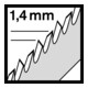 Bosch Stichsägeblatt T 101 AOF VE à 5 Stück Special for Laminate-5