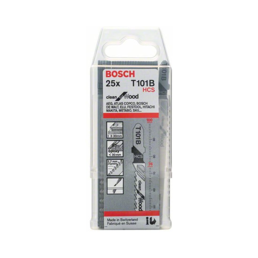 Bosch Stichsägeblatt T 101 B, Clean for Wood