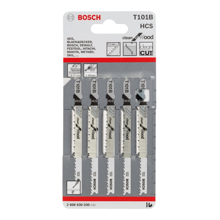 Bosch Stichsägeblatt T 101 B, Clean for Wood